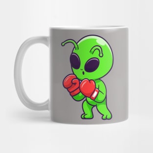 Cute alien boxing Mug